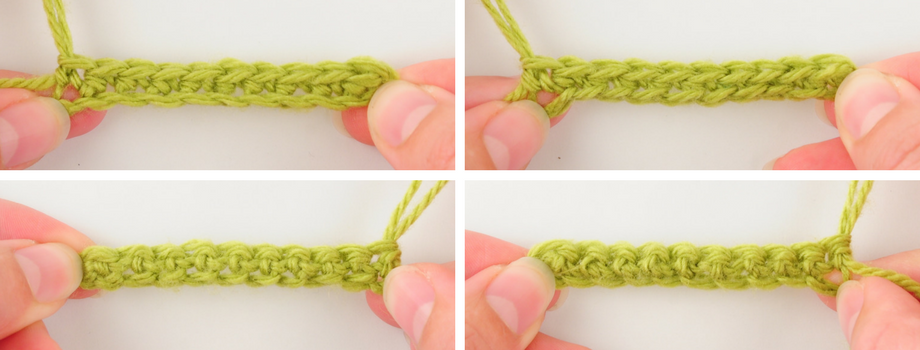 Nea Creates. Crochet basics 4. Two ways to crochet across a chain.