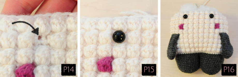 Crochet Hugo the Lamb using this FREE amigurumi pattern! Intermediate difficulty crochet pattern and no sewing on of parts, yay!