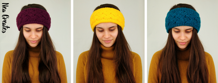 Crochet this beautiful Cabled Headband / Earwarmer using this Free crochet pattern! The size of the headband can be adjusted to fit anyone!