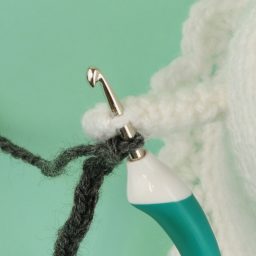 Crochet Boo the Ghost using this FREE amigurumi pattern! Easy difficulty free crochet pattern and he's so cute, rattling his (crochet) chains! #freecrochetpattern | Nea Creates
